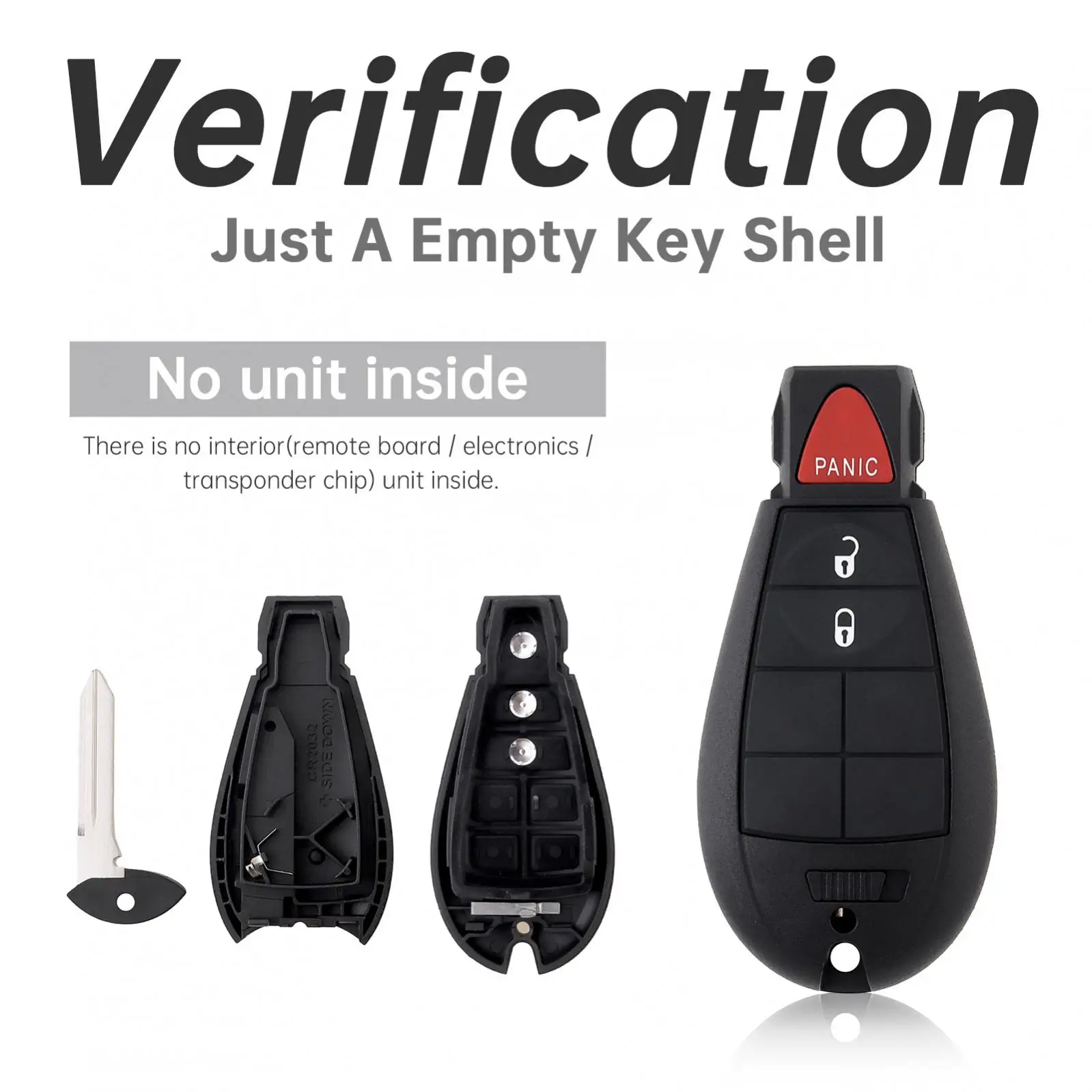 リモートエントリーキーフォブケース,3つのボタン,ハウジング,ダッジRAM 1500, 2500, 3500, 4500, 5500, GQ4-53T, 56046955と互換性があります