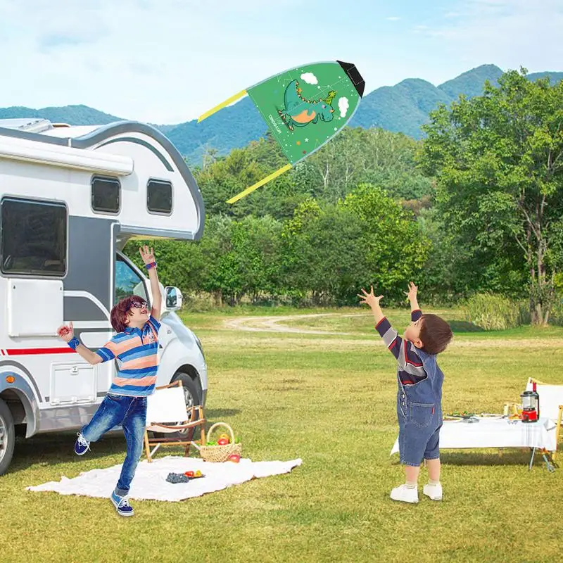 Cerf-volant d'éjection de pouce pour enfants, jouet de plage, étanche, facile à voler, sans UL, petit, adolescents de 4 à 8 ans