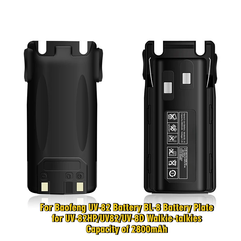 

For Baofeng UV-82 BL-8 Battery Plate for UV-82HP/UV82/UV-8D of 2800mAh Walkie Talkie Batteries