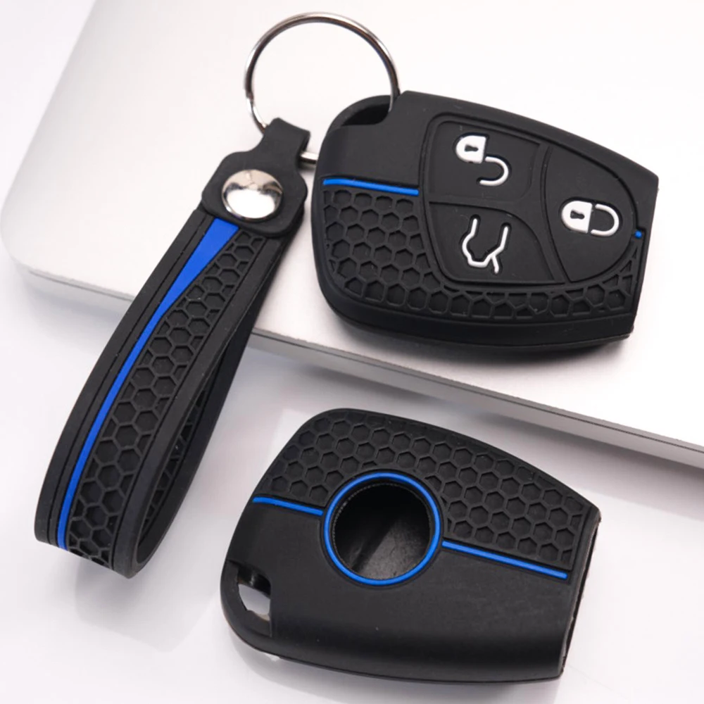Smart Key Shell With Wrist Strap For Mercedes-Benz C B E A S ML GL SLK G V Class W203 W211 W204 W168 W169 W220 W164 W639 CLS CLK
