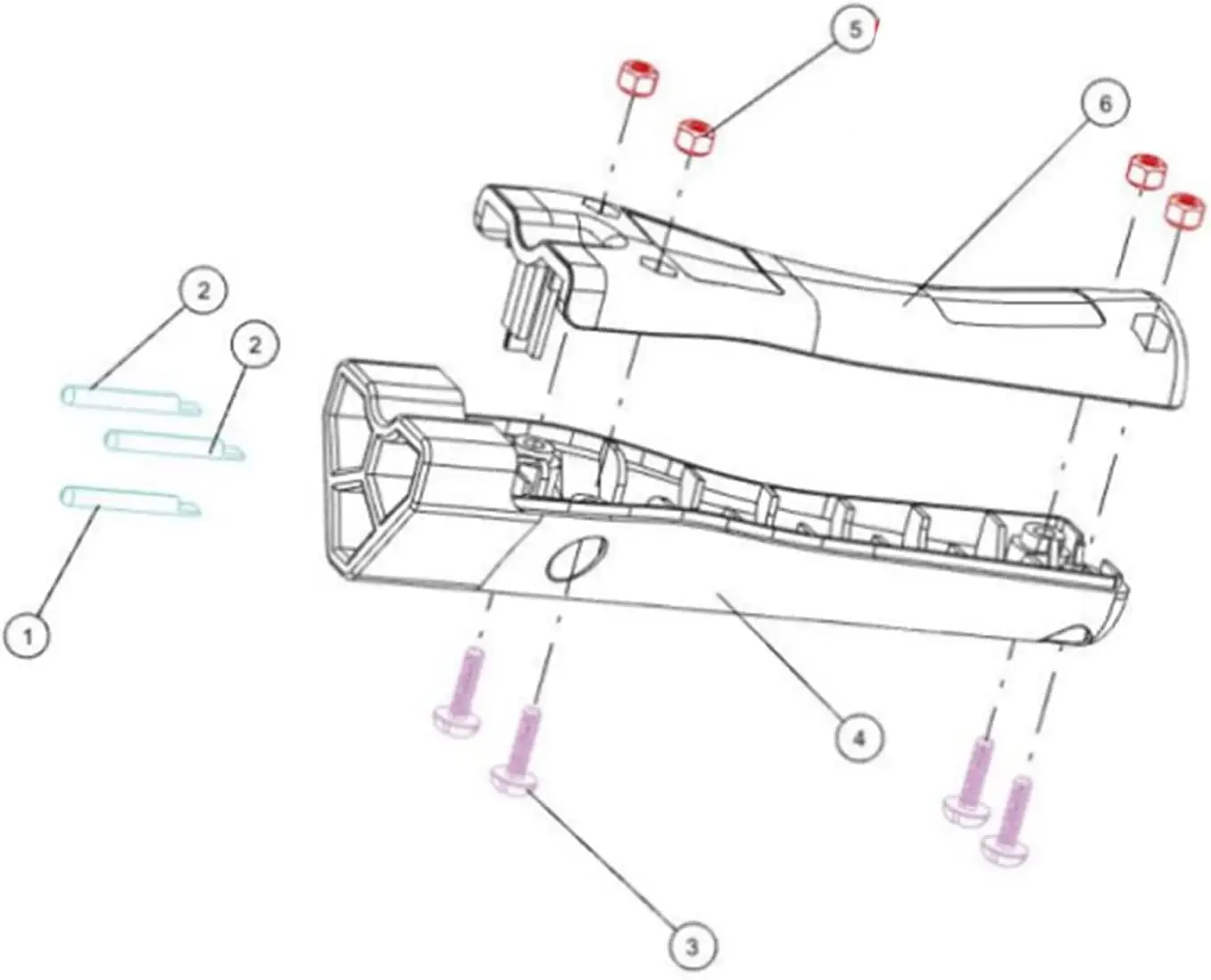 3-pinowa trójkątna wtyczka ładowarki pasuje do wózków golfowych EZGO RXV 604321 611219 602529 48 V