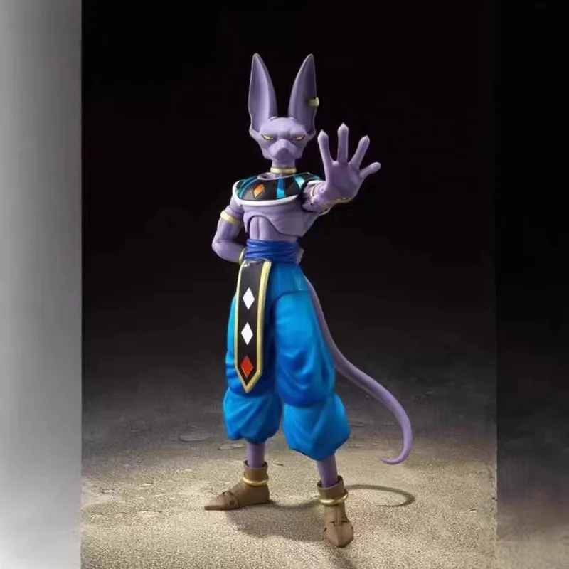 Shf Dragon Ball Super Beerus Articulated Destroyer God Event Exclusive Collectible Action Figure Model For Anime Collectors view 2