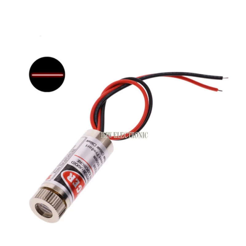 650nm 5mW Red Point / Line / Cross Laser Module Head Glass Lens Focusable Industrial Class