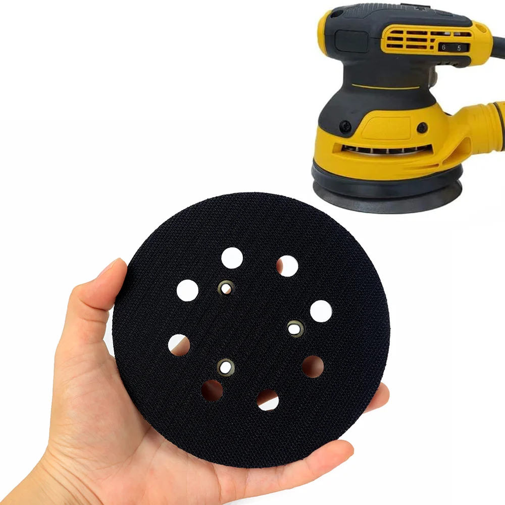 125mm/5 Inch 8 Hole Hook & Loop Sanding Pad for DEWALT DW420,Replacement Sanding Pad for Makita 743081-8/743051-7 Orbital Sander