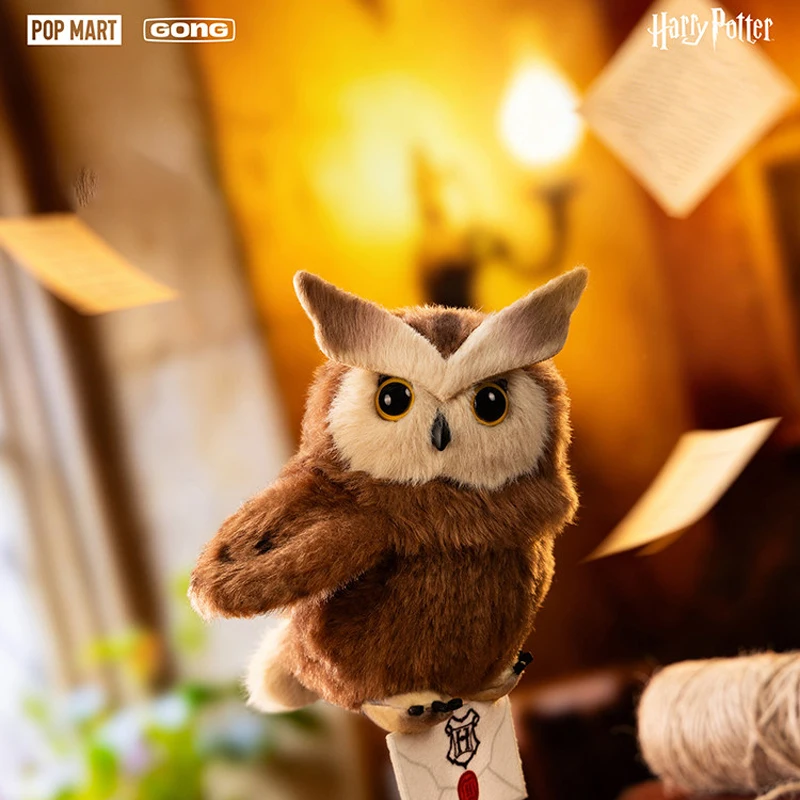 POPMART GONG Harry Potter Owl Series Plush Pendant Trendy Blind Box Toy Mystery Box Cute Anime Figure Doll  Home Decoration Gift view 3