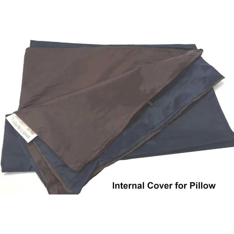 Cama grande para perros de espuma viscoelástica triturada 48X29 con forro impermeable y cubierta lavable a máquina para dormir cómodo en la vida Ro