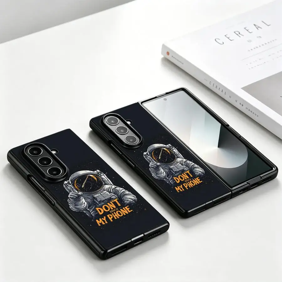 No Touch Space Astronaut Phone Shell Funda Case for Samsung Galaxy Z Fold 8 Ultra ZFold6 ZFold7 ZFold3 ZFold4 ZFold5 Z Fold 7 6