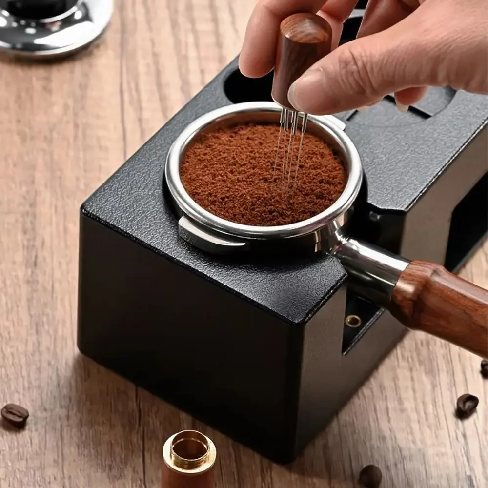 1Pcs Stainless Steel 6 Needle Distributor Espresso Mixers Dispensers Levelers Needle Coffee Stirrer Coffee Tamper