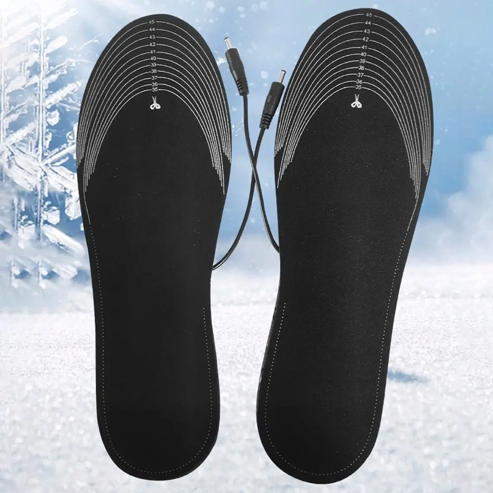 Cuttable USB Heated Shoe Insoles Rapid Heating Non-Slip Warm Thermal Insoles Washable 3 Gear Control Feet Warmer Sock Mat Sports