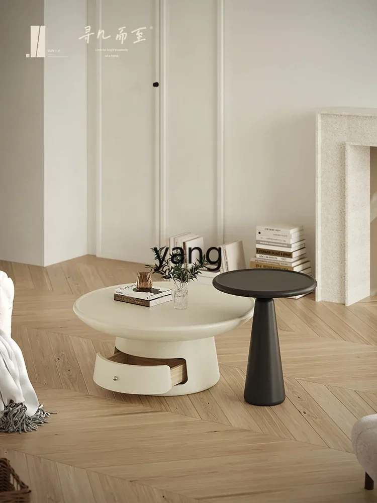 CX Cream Style Coffee Table Small Apartment Living Room Home Light Luxury High Sense Size Combination