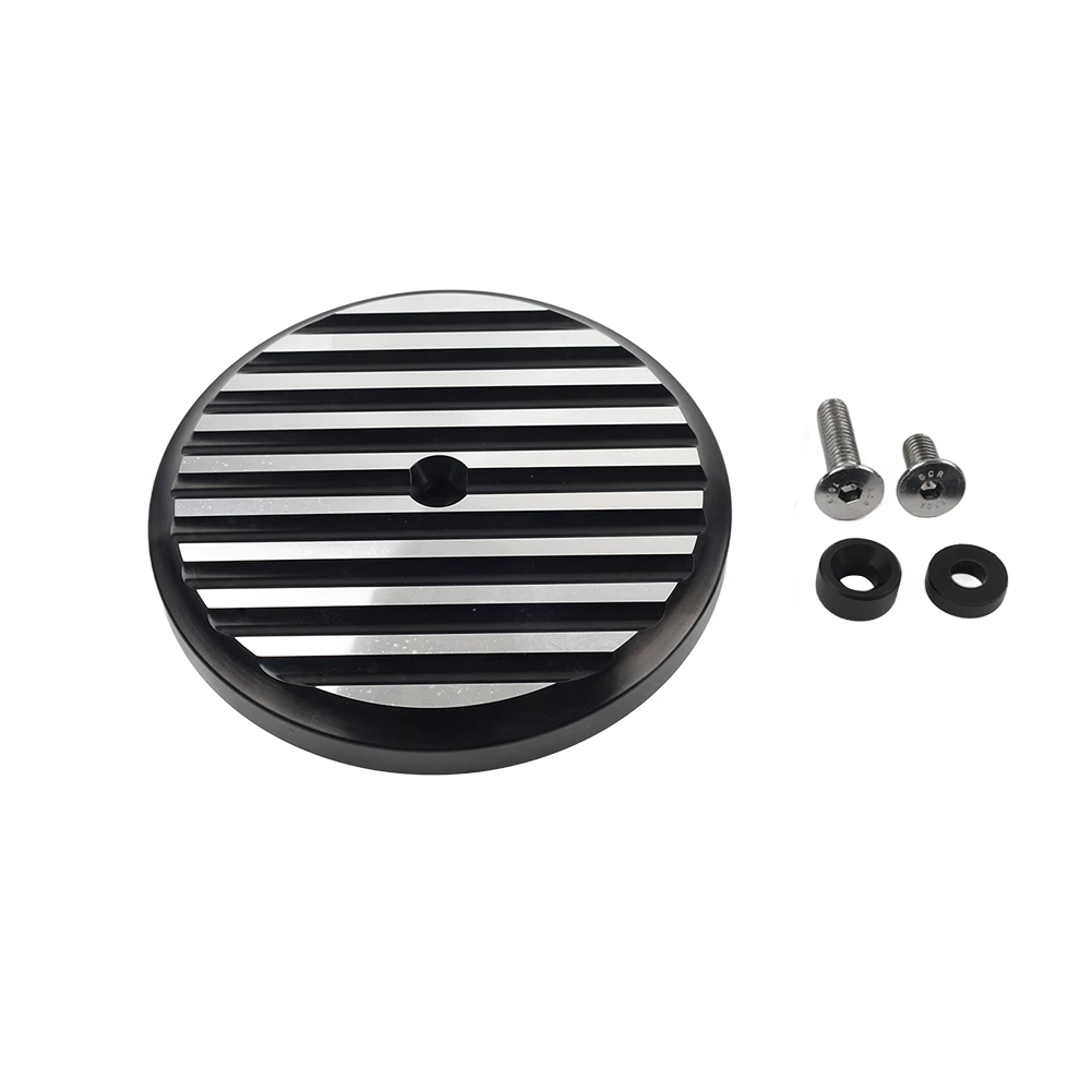 Stage 1 Air Cleaner Cover Filter Outer Sucker For Harley Touring Electra Glide Softail Dyna Aluminum Black & White