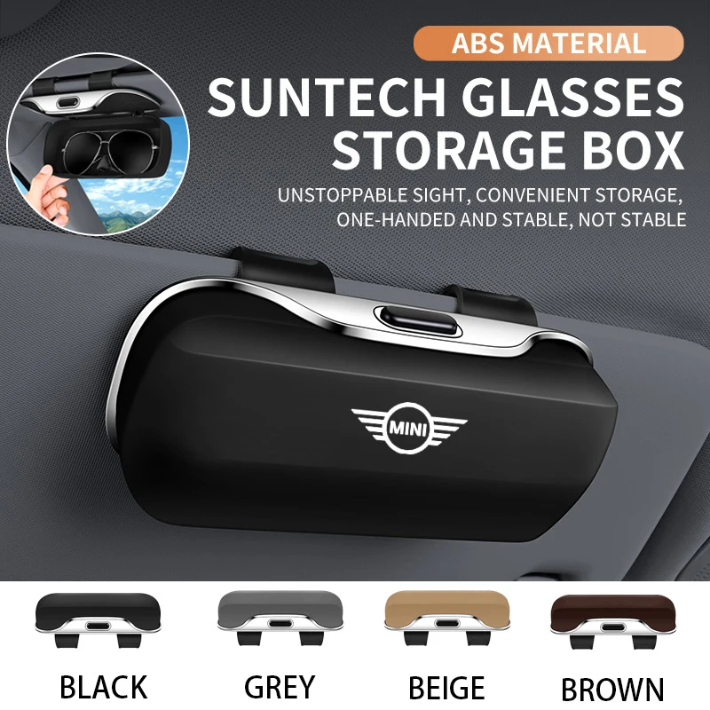 

For MINI Cooper SE S Countryman SE Cooper F56 F55 F60 R55 R56 R60 2025 Accessories Car Visor Sunglasses Car Glasses Case Box