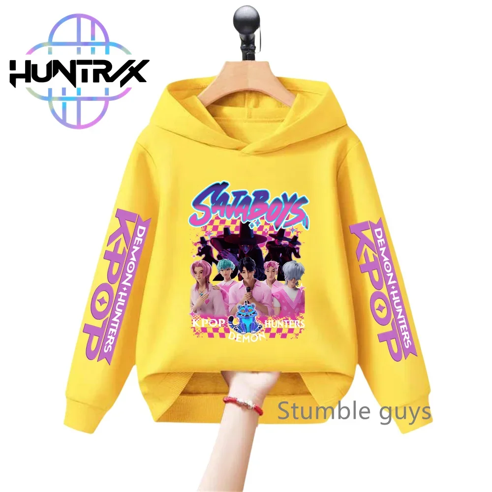 

KPop Demon Hunters Autumn Kids Boys Girls Hoodie Long Sleeve Sweatshirt Anime Clothes Stylish Casual