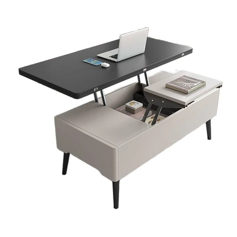 

Lifting coffee table dining table, dual-purpose multi-functional dining table, simple small apartment household creativity,