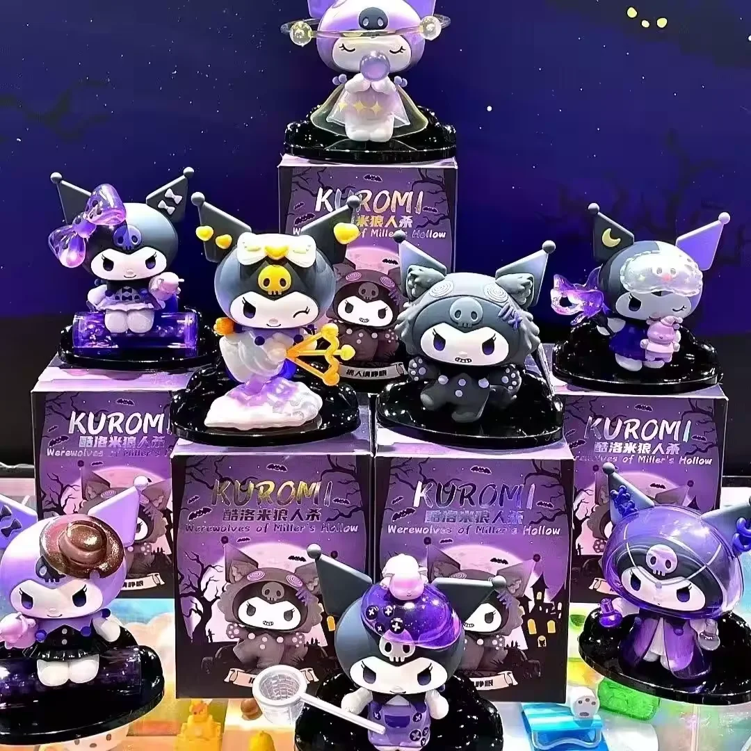 Kuromi caja ciega hombre lobo serie matar figuras de acción muñecas figuras de Anime bolsa sorpresa lindo modelo colección de Fans juguete