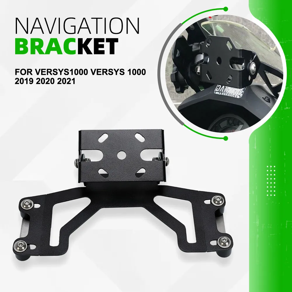 

GPS Navigation Bracket For Kawasaki Versys1000 Versys 1000 2019 2020 2021 Motorcycle Accessories Phone Holder Stand Cover Holder