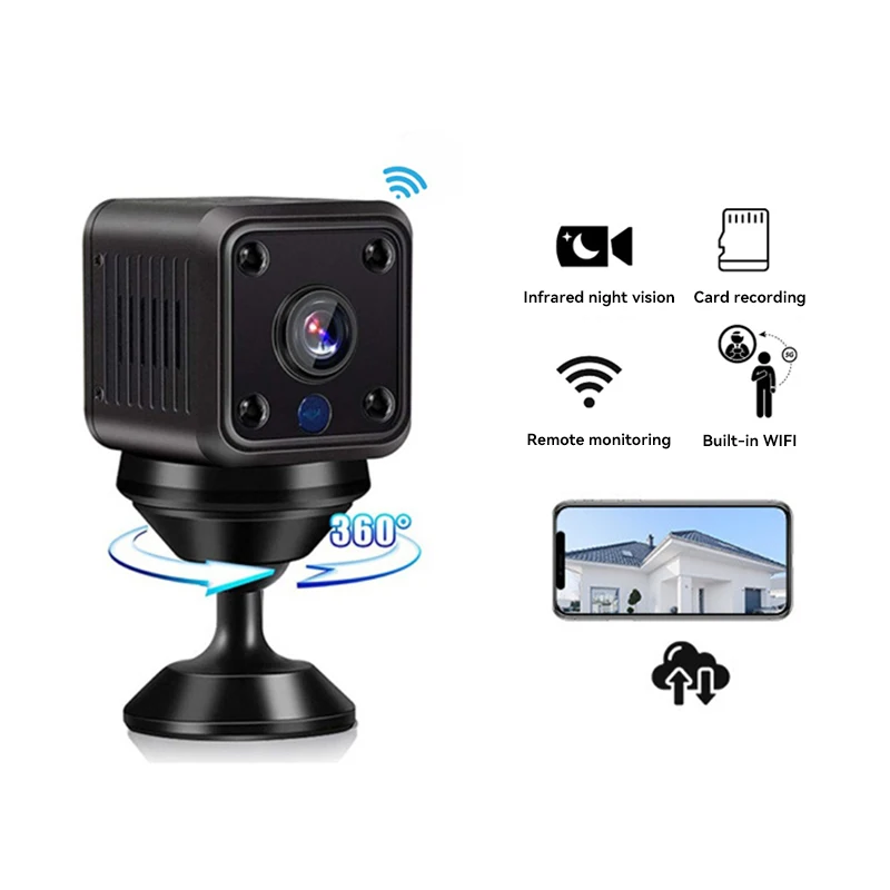 X6 Mini IP Camera WiFi Sports Camera HD Wireless Security Surveillance Built-in Battery Night Vision Smart Home Micro Cam New