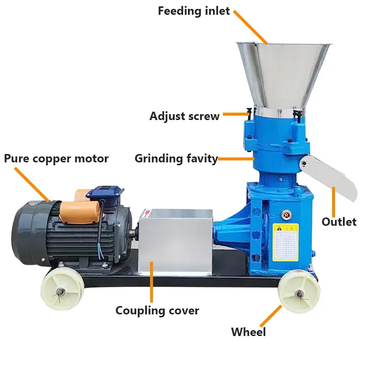 

JIEXIN Factory Wholesale Peletizadoras Pig Feed Pelletizer Pellet Machine Chicken Feed Pellet Machine Animal Granulated Machine