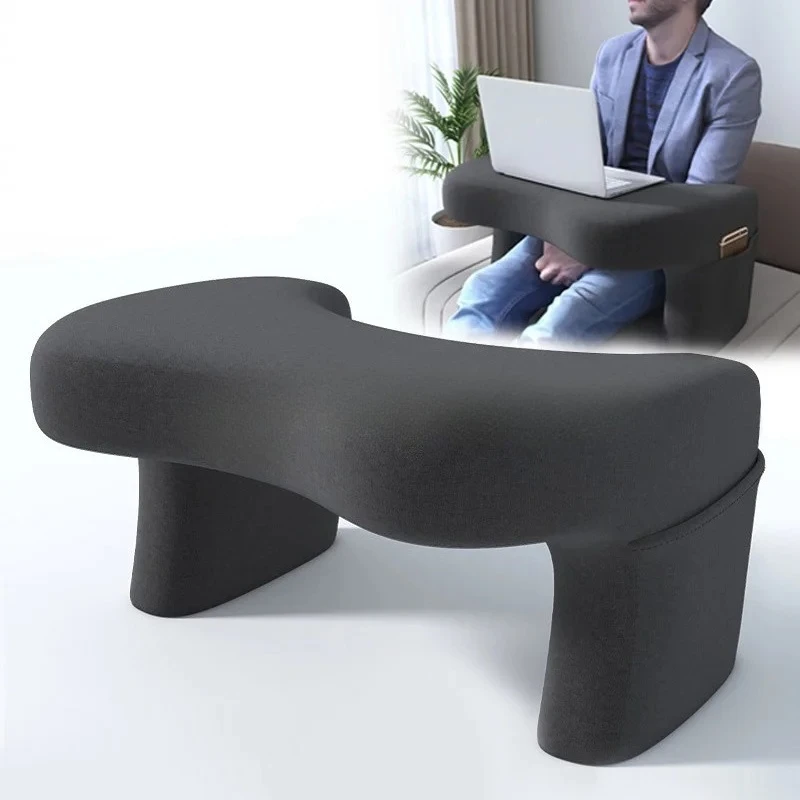 Reading Pillow with Pocket Memory Foam Arm Rest Soft Lap Desk Cushion for Bed Rest Ideal for Gaming Working in Bed,Computer Desk