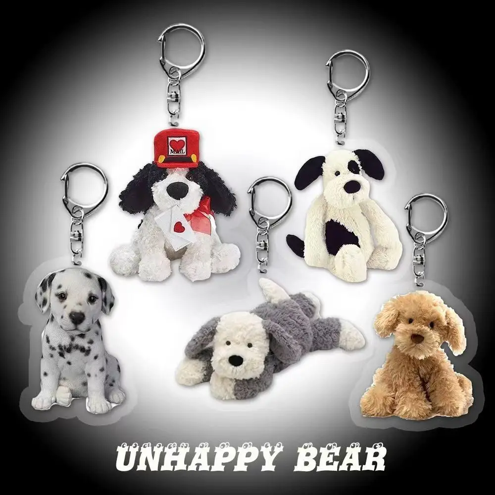 

Acrylic Keychains For Women Cartoon Keyrings Bags Pendant Cute Creative Funny Puppy Leisure Party Jewelry Gift