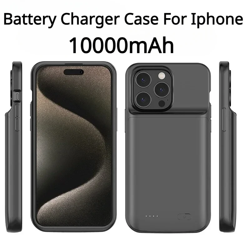 Battery Charger Case for Iphone 14 Plus 15 Pro 12 Pro Max 11 Pro X XS XR XS Max 6 6S 7 8 Plus Battery Case Power Bank 10000Mah