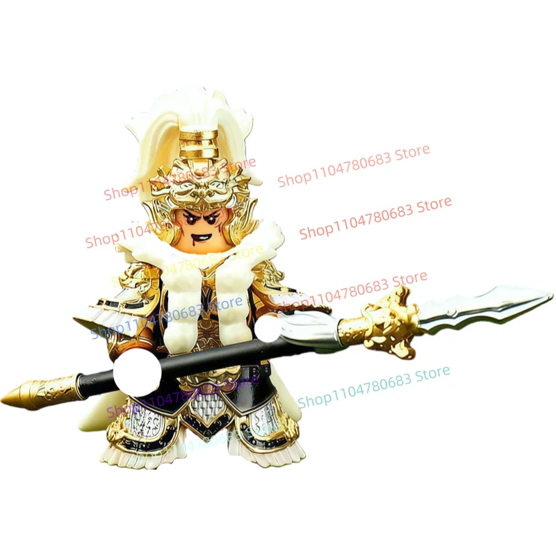 

MOC Building Blocks Three Kingdoms Generals Ma Chao and Zhuge Liang Mini Action Figure Assembly Model Display Anime Toy Gift