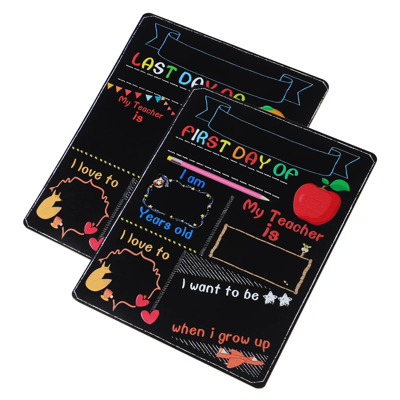 Decorative Blackboard Double Sided Chalkboard for Students Environmentally Friendly Good Texture Gift Student Small Chalkboards