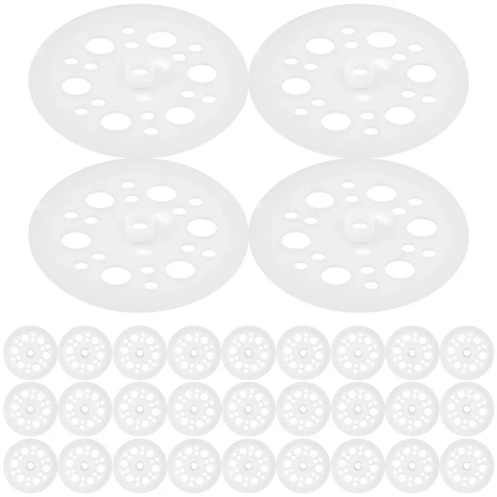 

300Pcs Plastic Flat Washers 45mm Polypropylene Load Spreading Washers for Fixing Insulation Foam Board Screws Nails