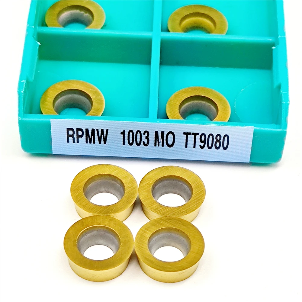 

Processing Metal Turning Tool 10PCS RPMW Carbide Insert Tool 10Pcs RPMW1003 MO TT9080 High Quality Hard Alloy Blade