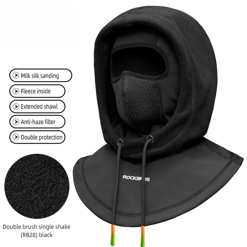 

Winter cycling fleece warm windproof full-face ski mask, fishing ski cap headwear