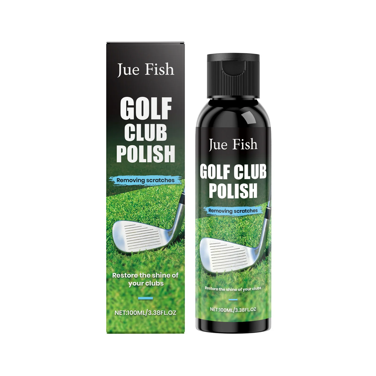 100ml Golf Club Head Handle Scratch Cleaner - Gentle Cleaning & Surface Brightening Daily Care Golf Club Polish