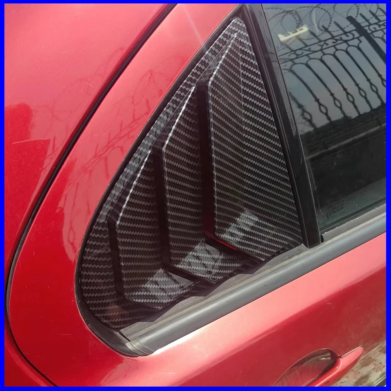 Car Styling For Mitsubishi Lancer EX X Evo 2008-2018 Rear Window Shades Shutter Louver Vent Cover Trim Auto Accessories
