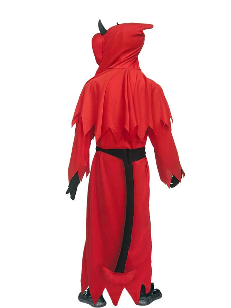 Bambini Festa di Halloween Trasformazione Breve Riprese video Abbigliamento Fibra Tessuto misto Occhi rossi luminosi Fiendish Horror