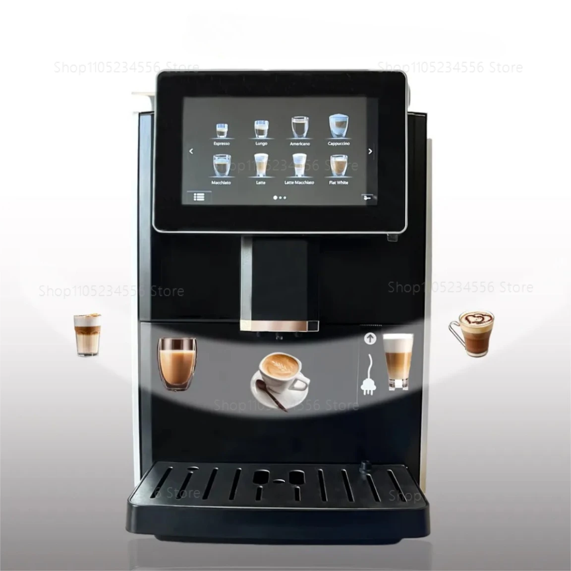 Full Touch Visual Screen Electric Smart Coffee Machine Fully Automatic Commercial Coffee Machine