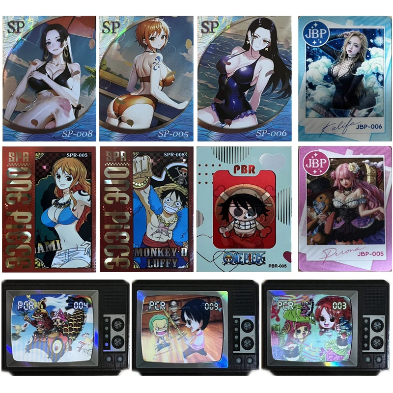 

One Piece Tao Le Card D Luffy Boa Hancock Nami Kalifa Tony Tony Chopper Jbr Sp Spr Shaped Cards Game Collection Birthday Gifts