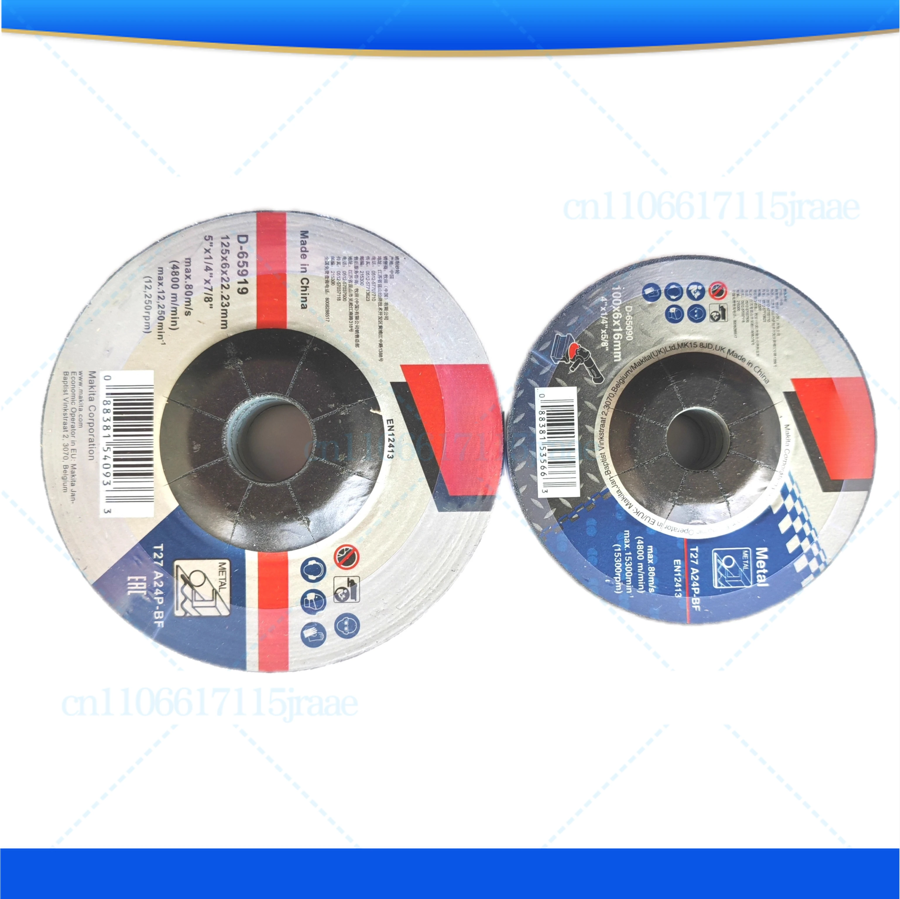 

For Makita grinding wheel grinding discs D-65090 100mm, D-65919 125mm, sold in a pack of 5 pieces