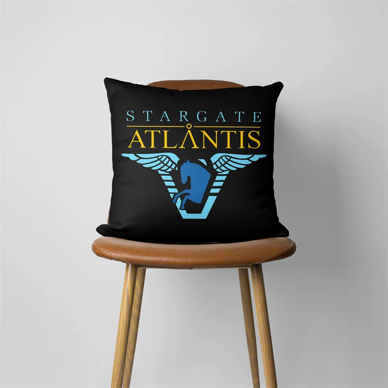 Stargate Atlantis Pillow Case Home Decorative Gift Sofa Car Super soft Cushions 45x45cm Square Pillowcase Chair Pillow Cove 487