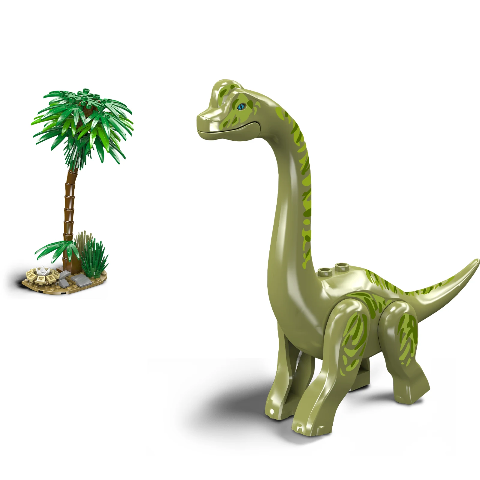 モールドキング 29001 373ピース 恐竜の卵モデルキット、ロングネック恐竜キャンプビルディングブロック、子供向け創造的教育STEM玩具