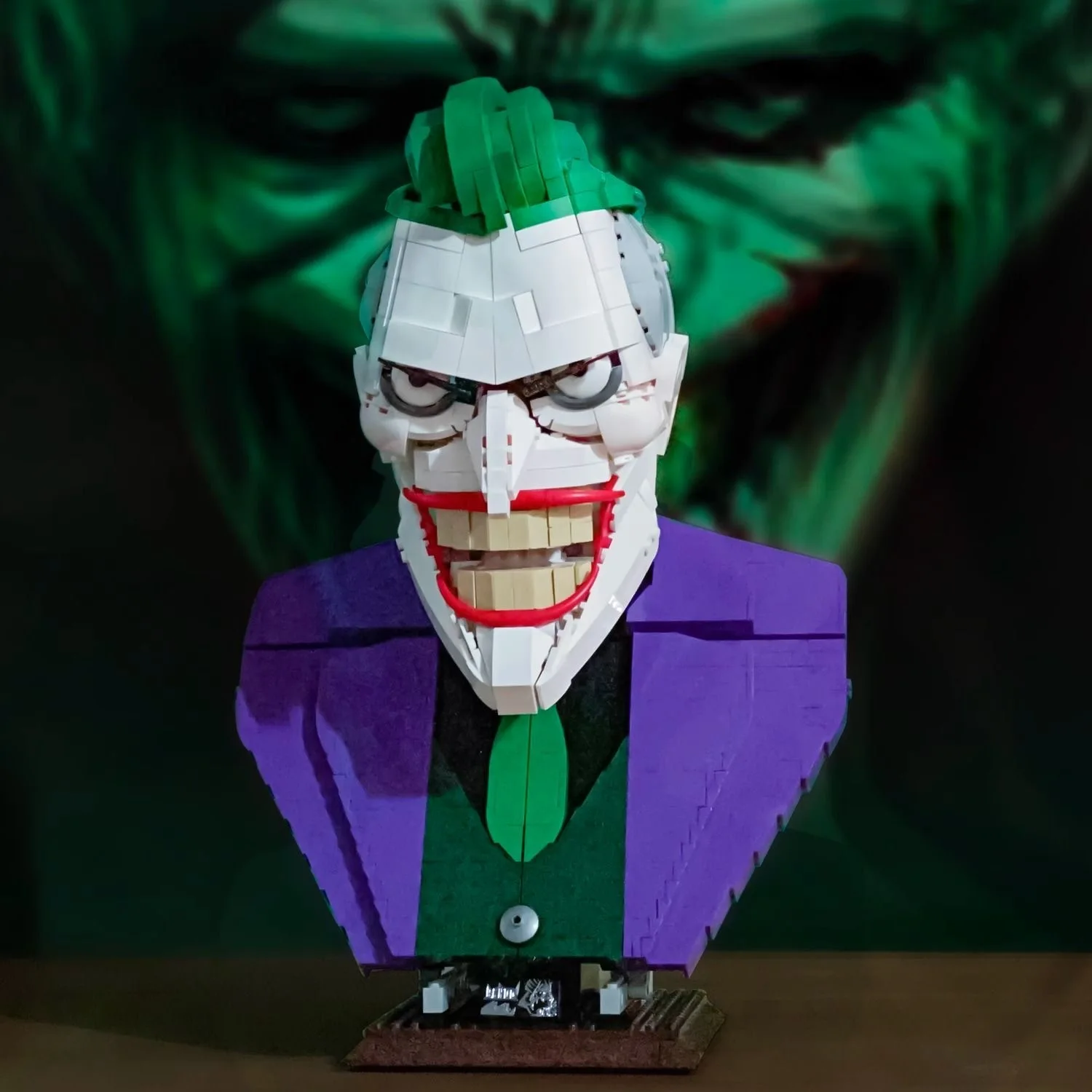 Disney 1478pcs Marvel Joker Busts Building Block Movie Villain Clown Bricks Toys Figure Model For Kid Collection Christmas Gifts