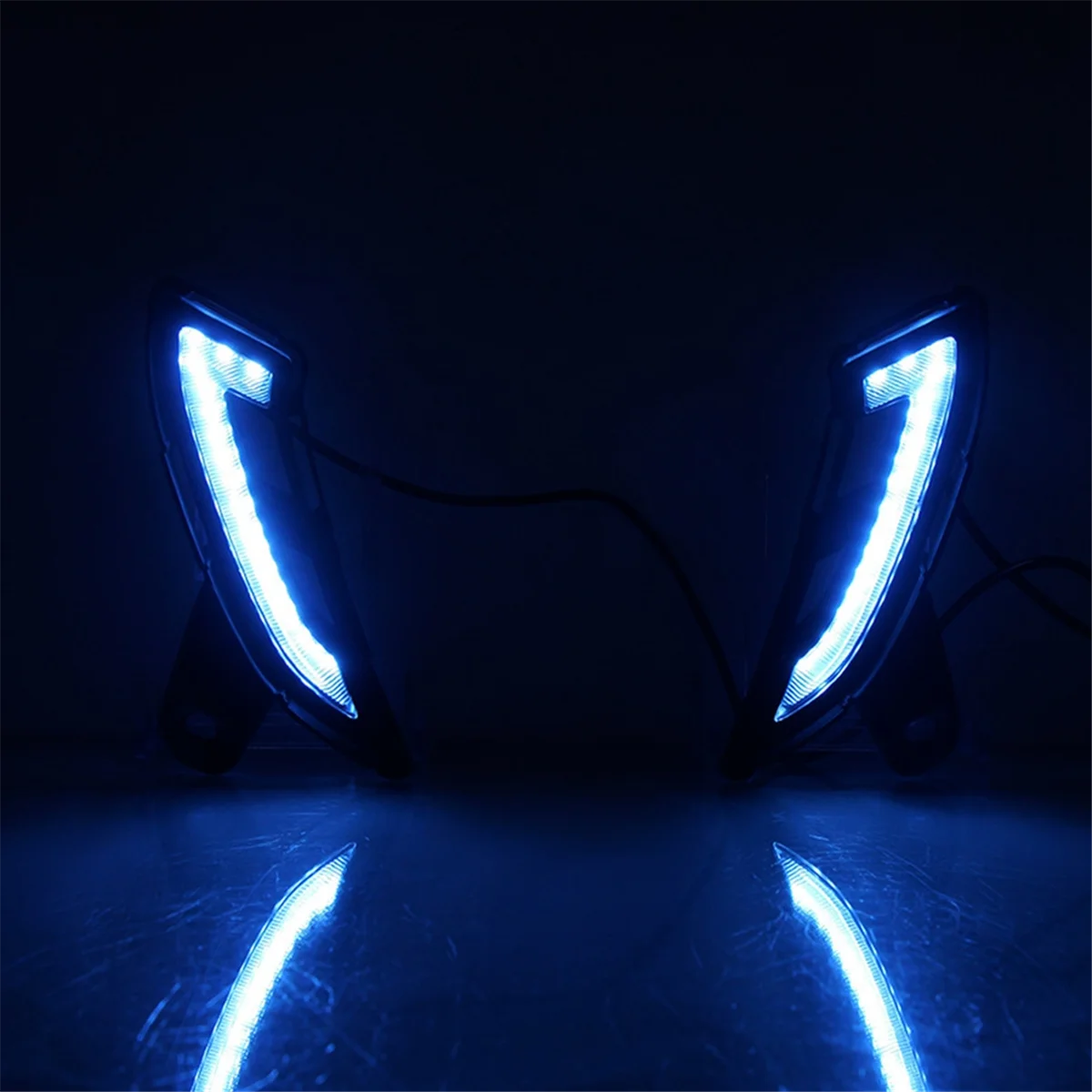 

#253E For Toyota Car DRL LED Daytime Running Lights Accessories (Black)