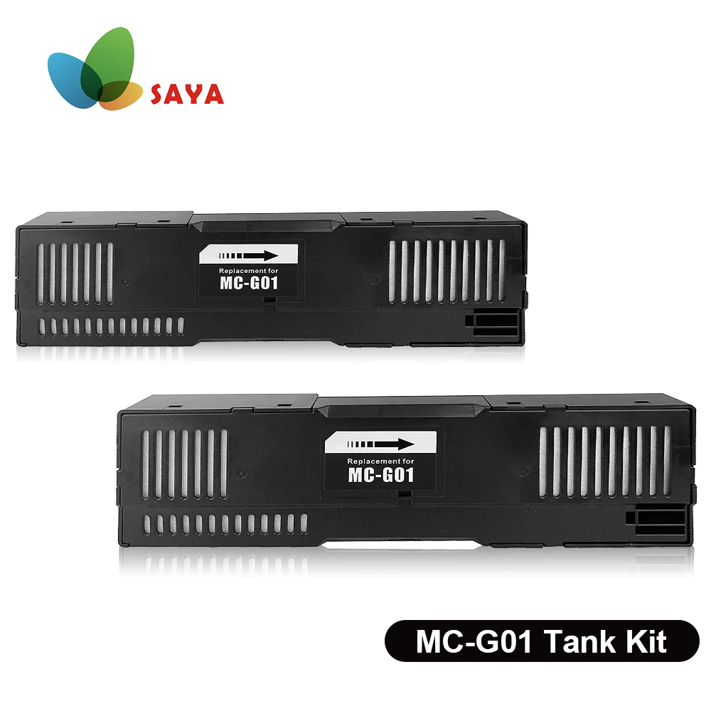 2pcs MC-G01 G01 Maintenance Box For Canon MC G01 for Canon GX6010 GX7010 GX6020 GX7020 GX6030 GX7030 GX6040 ink Cartridge Tank