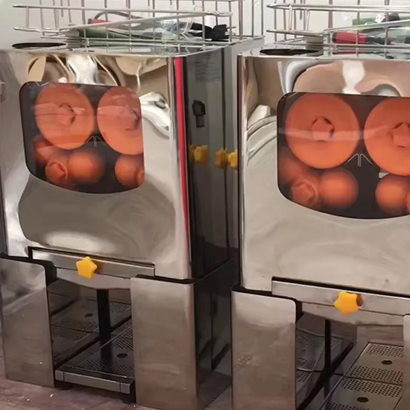 

For Commercial Orange Juicer Machine 120W Automatic Juice Extractor Stainless Steel Orange Squeezer 20 Oranges/Minute