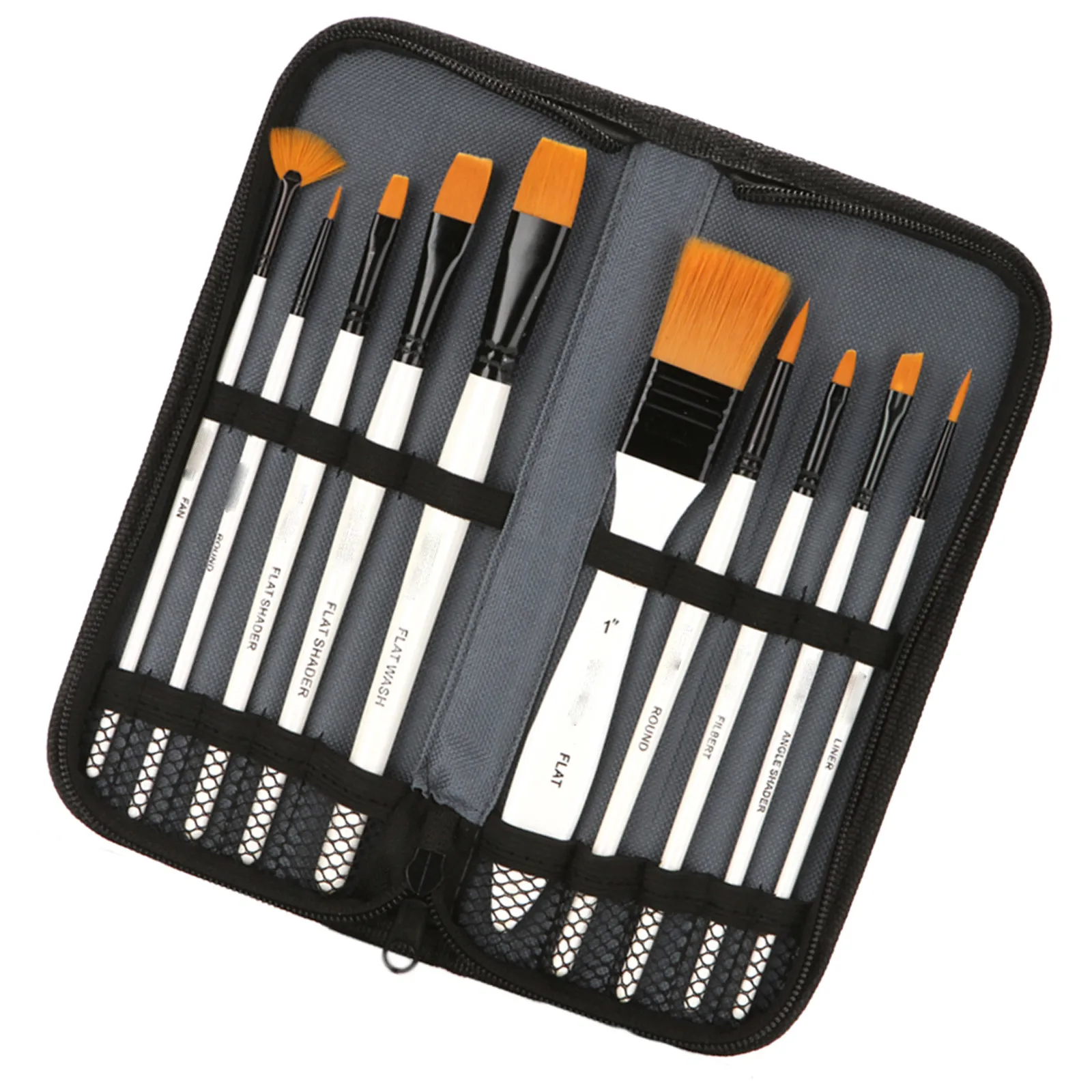 conjunto-de-pinceis-para-pintura-10-pecas-cabelo-de-nylon-corpo-de-caneta-aerodinamico-sensacao-confortavel-na-mao-adequado-para-estudantes-artistas-amadores-aquarela