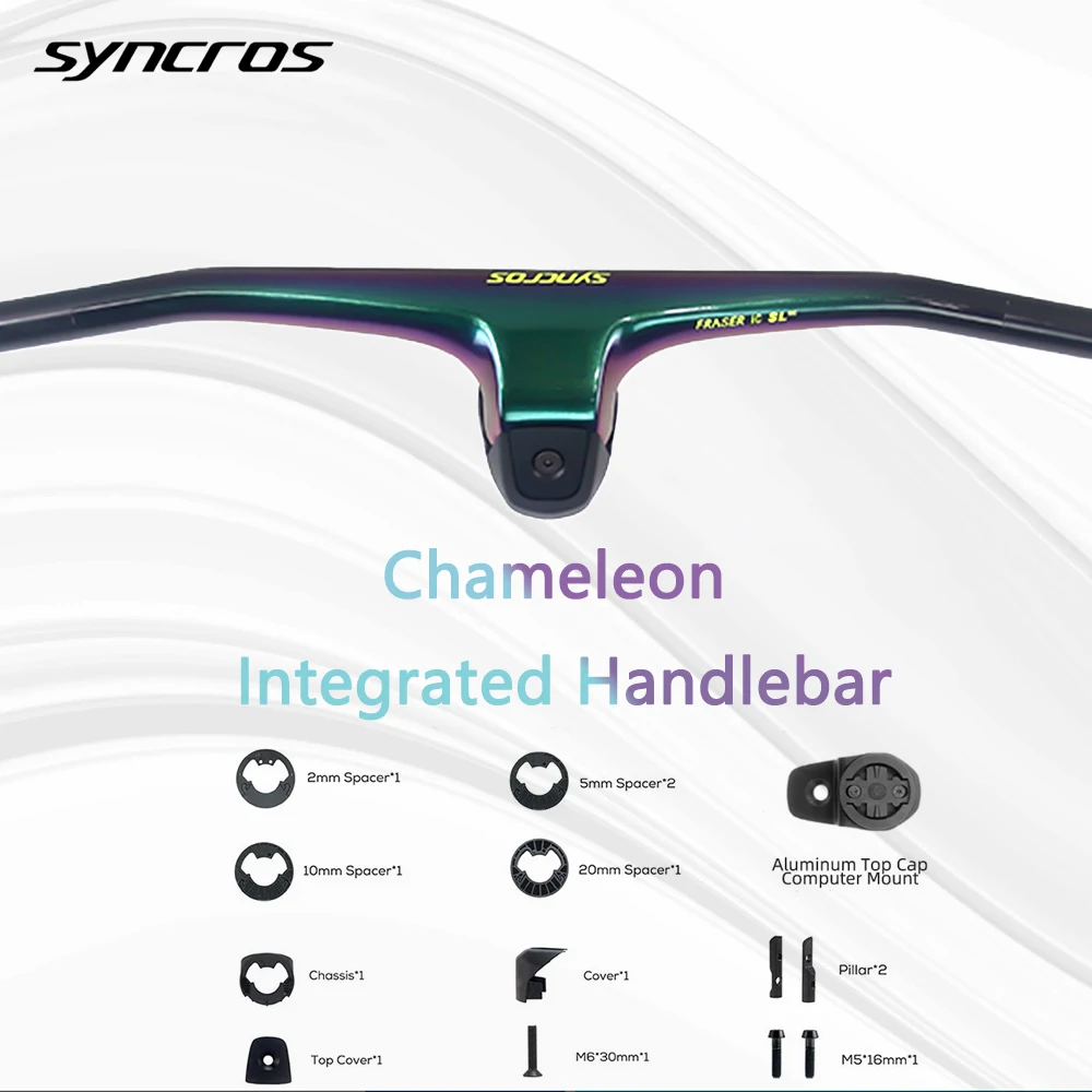 

Syncros Carbon MTB Handlebar Chameleon Matte/Gloss -20° Stem FRASER IC SL WC 70-100mm 700/720/740/760/780mm Bike Accessories