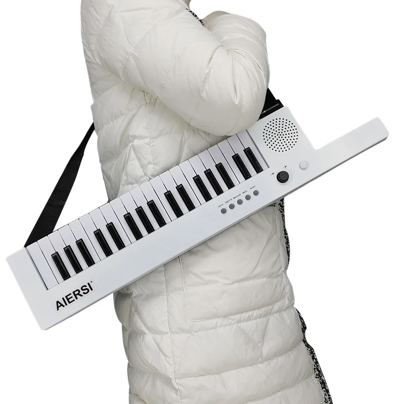 Aiersi brand 10 demo song keytar electronic organ musical instruments 37 keys belt type electric piano