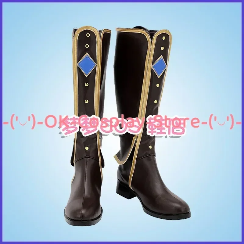 [Customized] AZUNA Yuki Setsuna Cosplay Shoes LoveLive Nijigasaki High School Anime Roleplay Prop Carnival Party PU Leather Boot