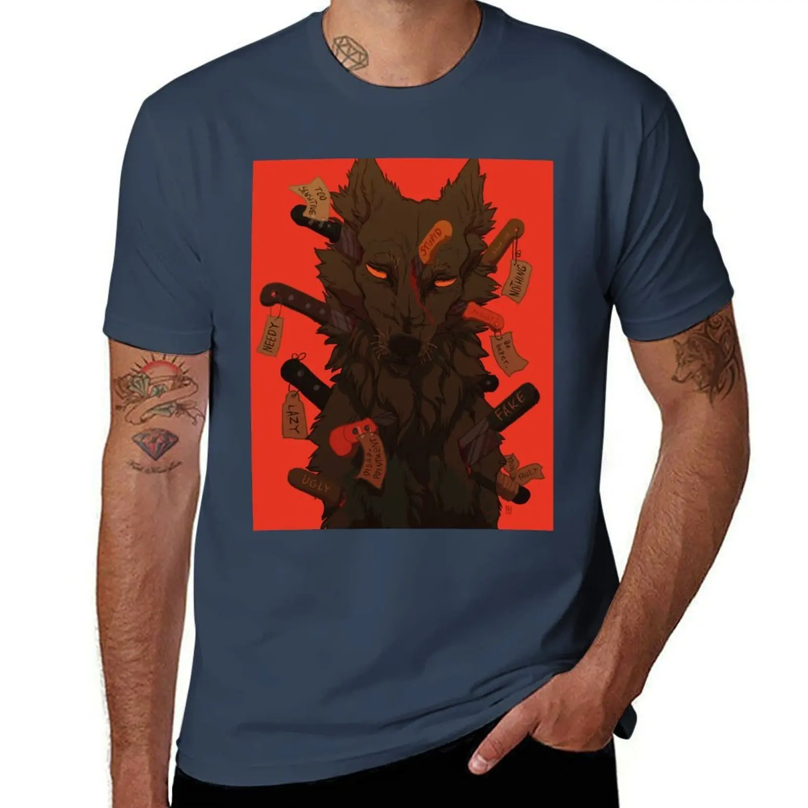 

Words – by purkissaART T-Shirt Big and Tall Gym T-Shirt
