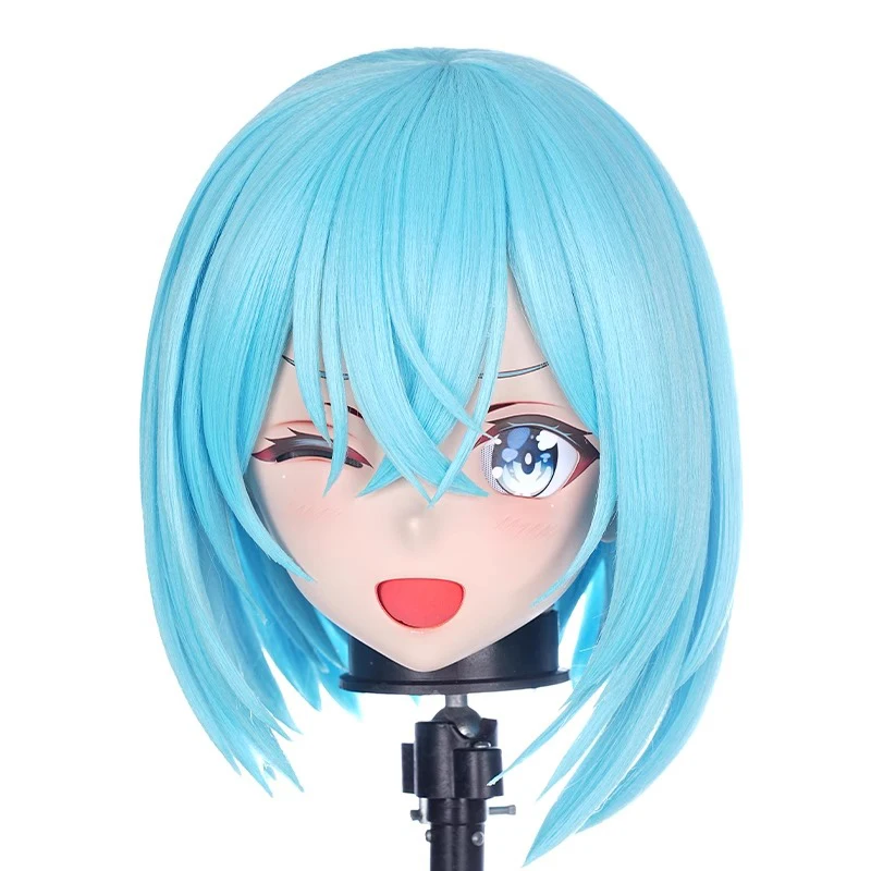 اليدوية تخصيص كامل عقال قفل دمية شخصية كرتونية كيغ تأثيري Kigurumi قناع الراتنج انمي ياباني أقنعة Kigurumi