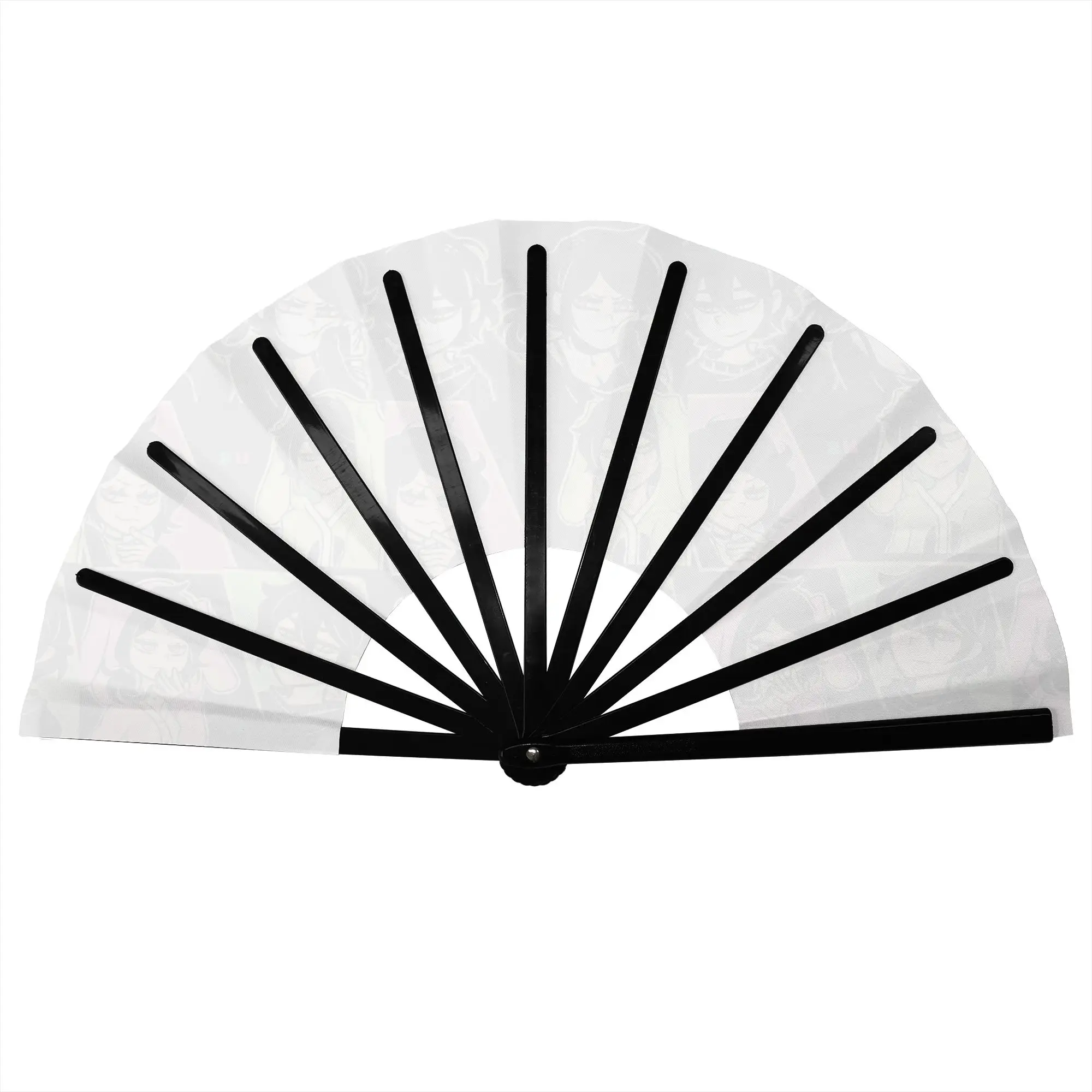 Classic Animes A-Andys L-Leyleys Folding Hand Fan  Personalized Polyester Fabric Fan Novelty Summer Accessory Decorative Fans