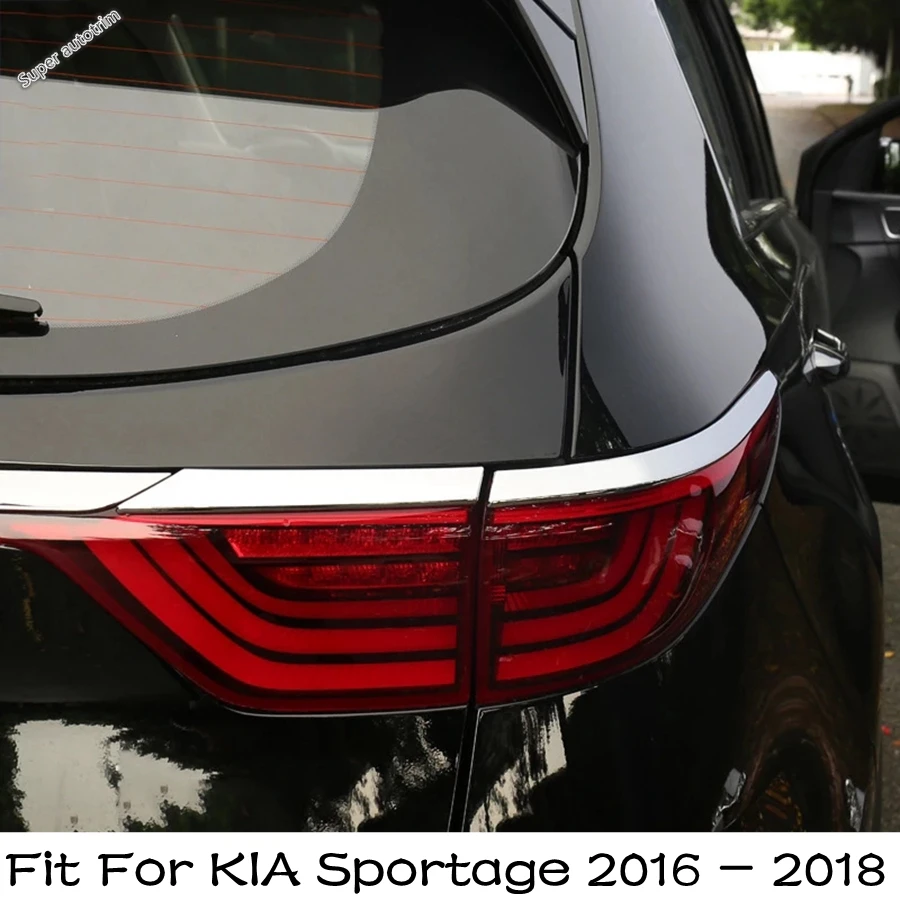 

Rear Tail Light Lamp Eyebrow Eyelid Strip Decoration Cover Trim For KIA Sportage 2016 2017 2018 ABS Chrome Accessories Exterior